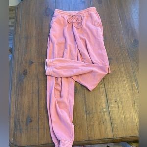 Pink aerie sweat pants